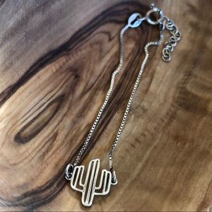 Silver Cactus Bracelet